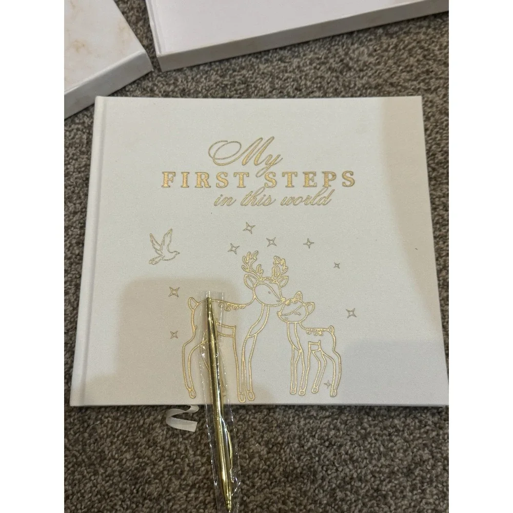 My First Steps In This World‎ Baby Book Keepsake Journal Deer